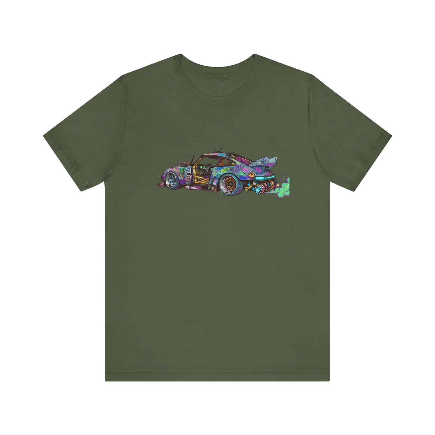 Cyberpunk Street Art Racer Unisex Tee