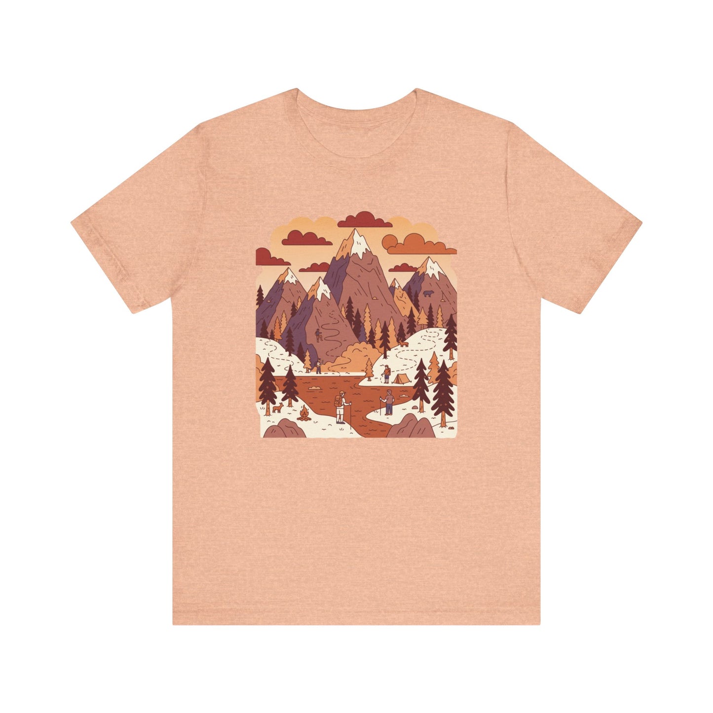 Mountain Adventure Tee - Nature Inspired Unisex Jersey Shirt
