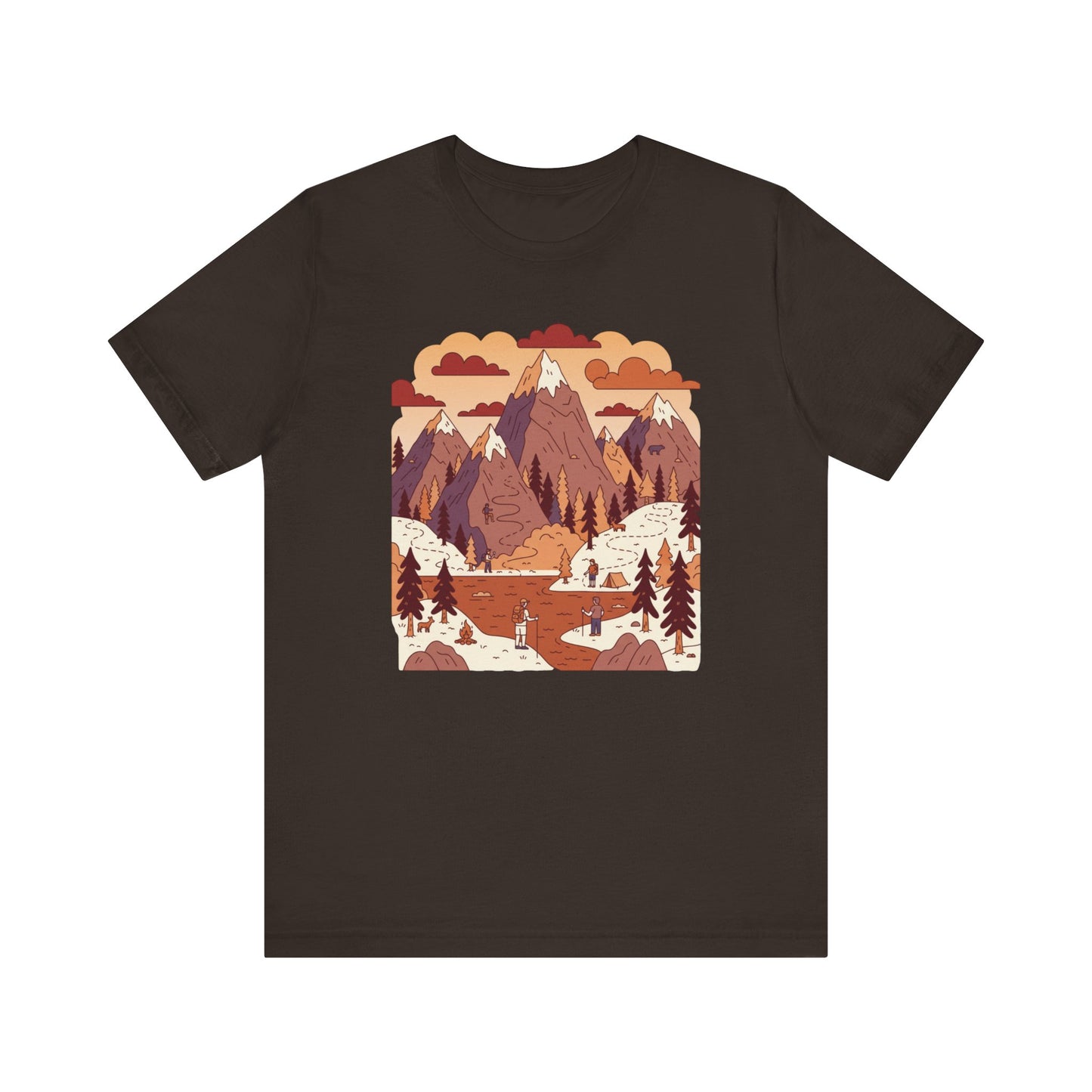 Mountain Adventure Tee - Nature Inspired Unisex Jersey Shirt