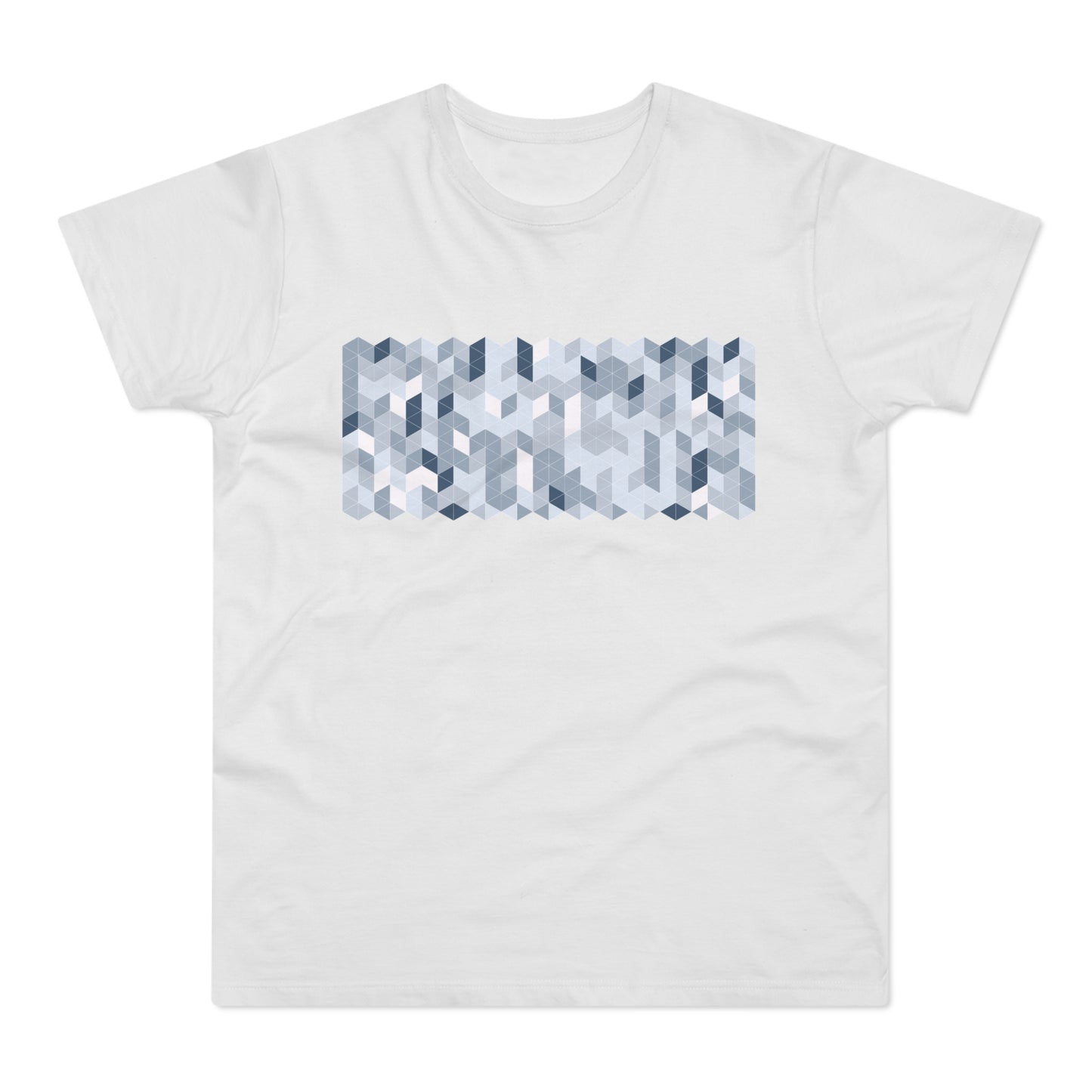 Abstract Prism Pattern Tee Unisex T-shirt // Blue Shades
