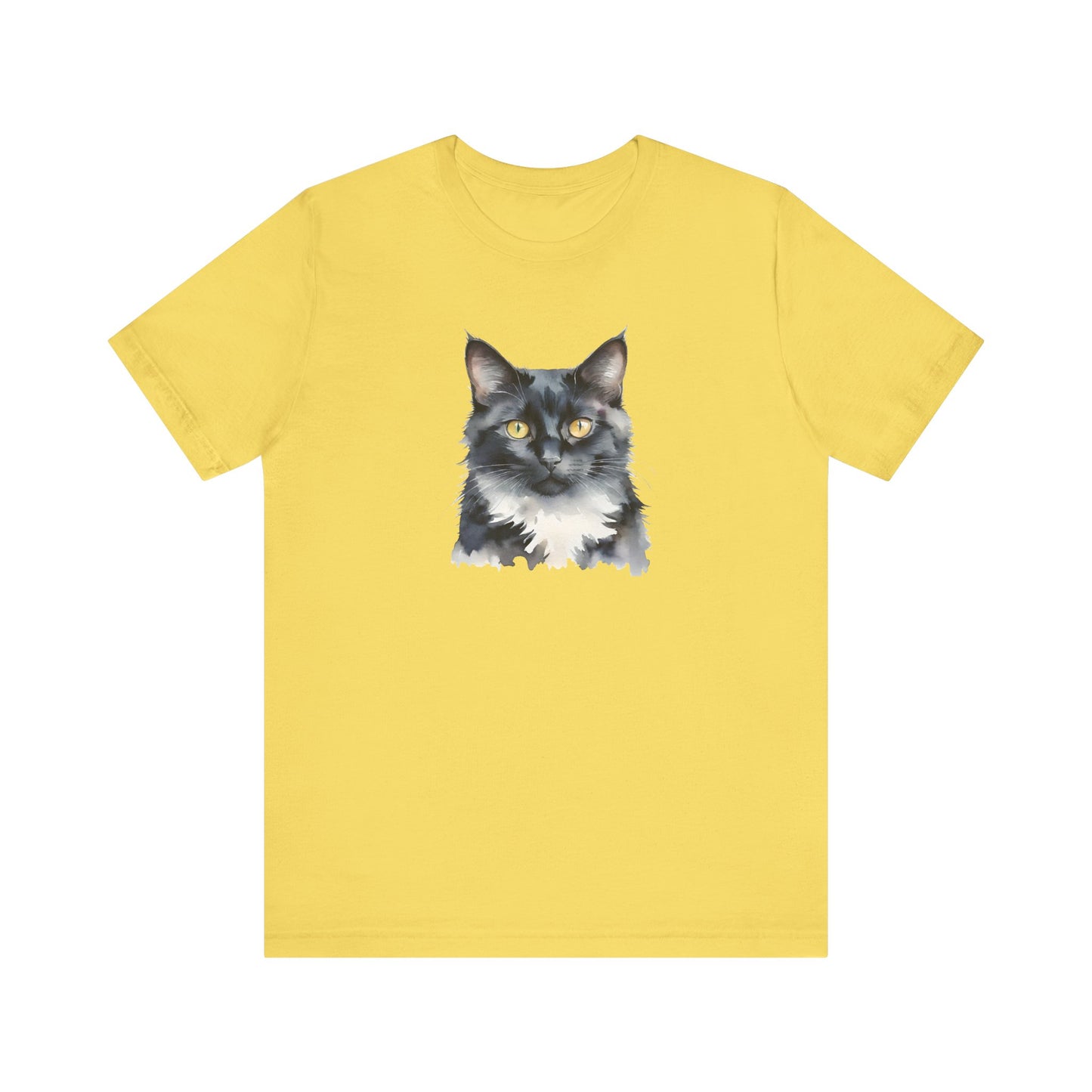 Black and White Cat Art Tee // Unisex T-Shirt