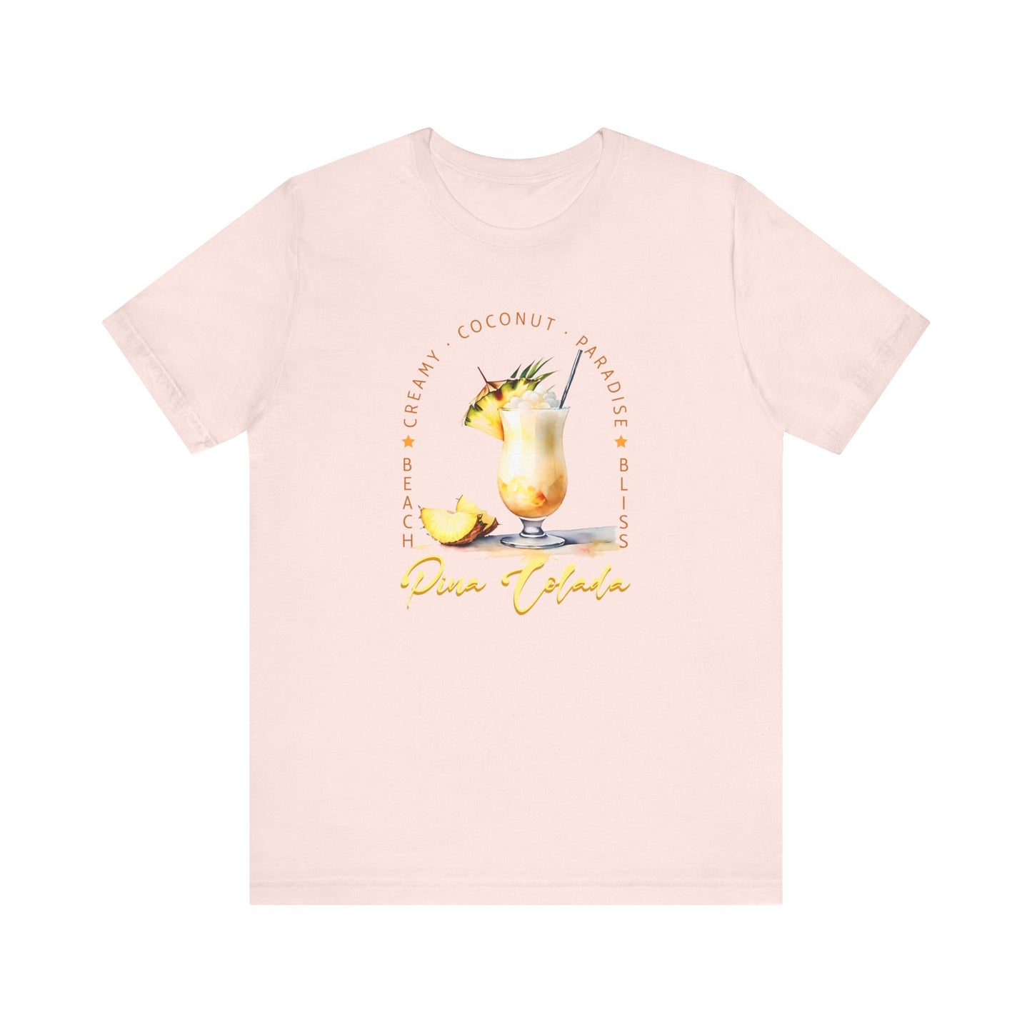 Pina Colada Vibes T-Shirt – Creamy, Coconut, Paradise | Summer Cocktail Graphic Tee
