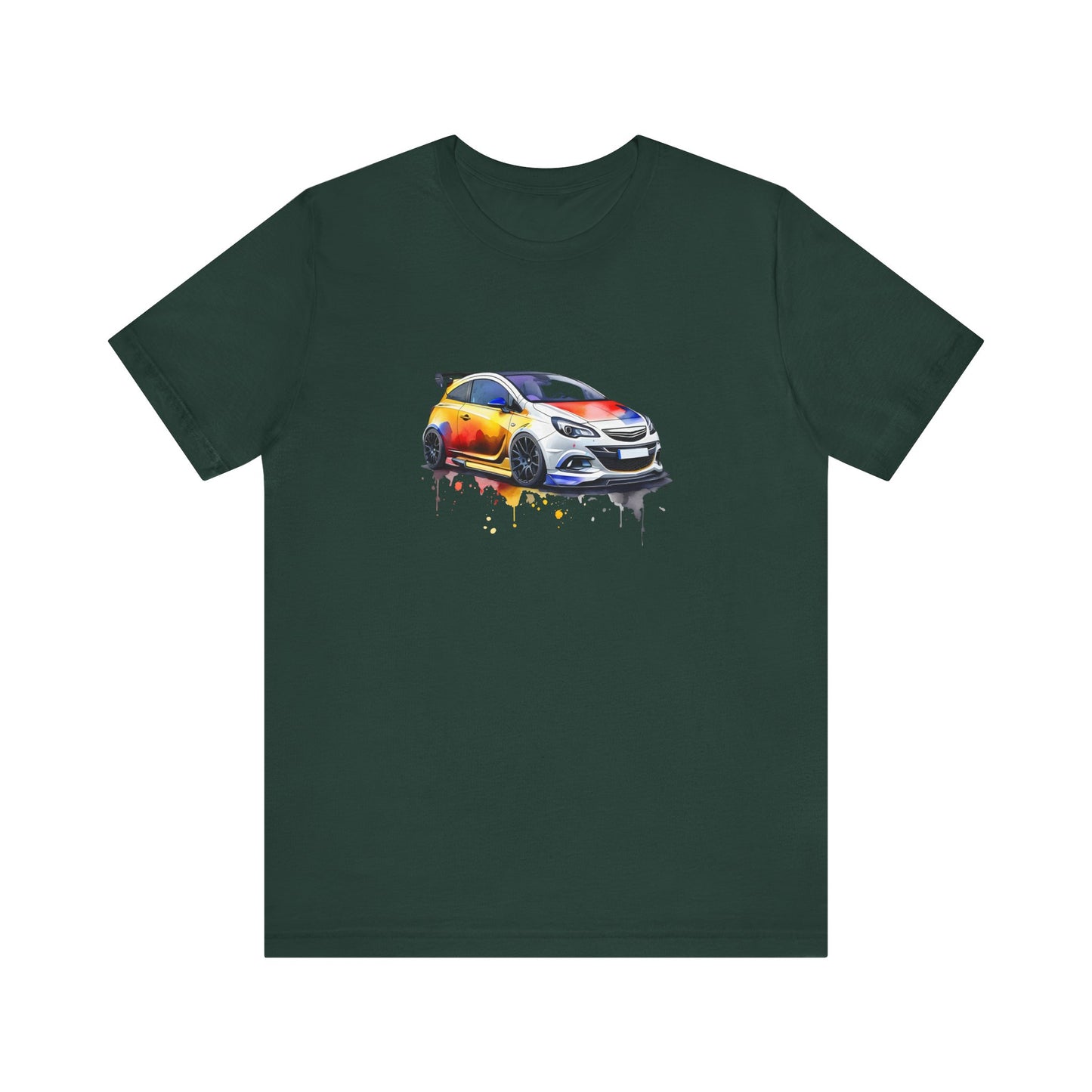 Colorful Street Racer Unisex Tee - Hot Hatch Design