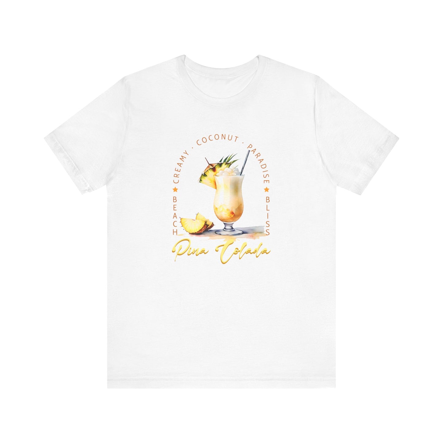 Pina Colada Vibes T-Shirt – Creamy, Coconut, Paradise | Summer Cocktail Graphic Tee