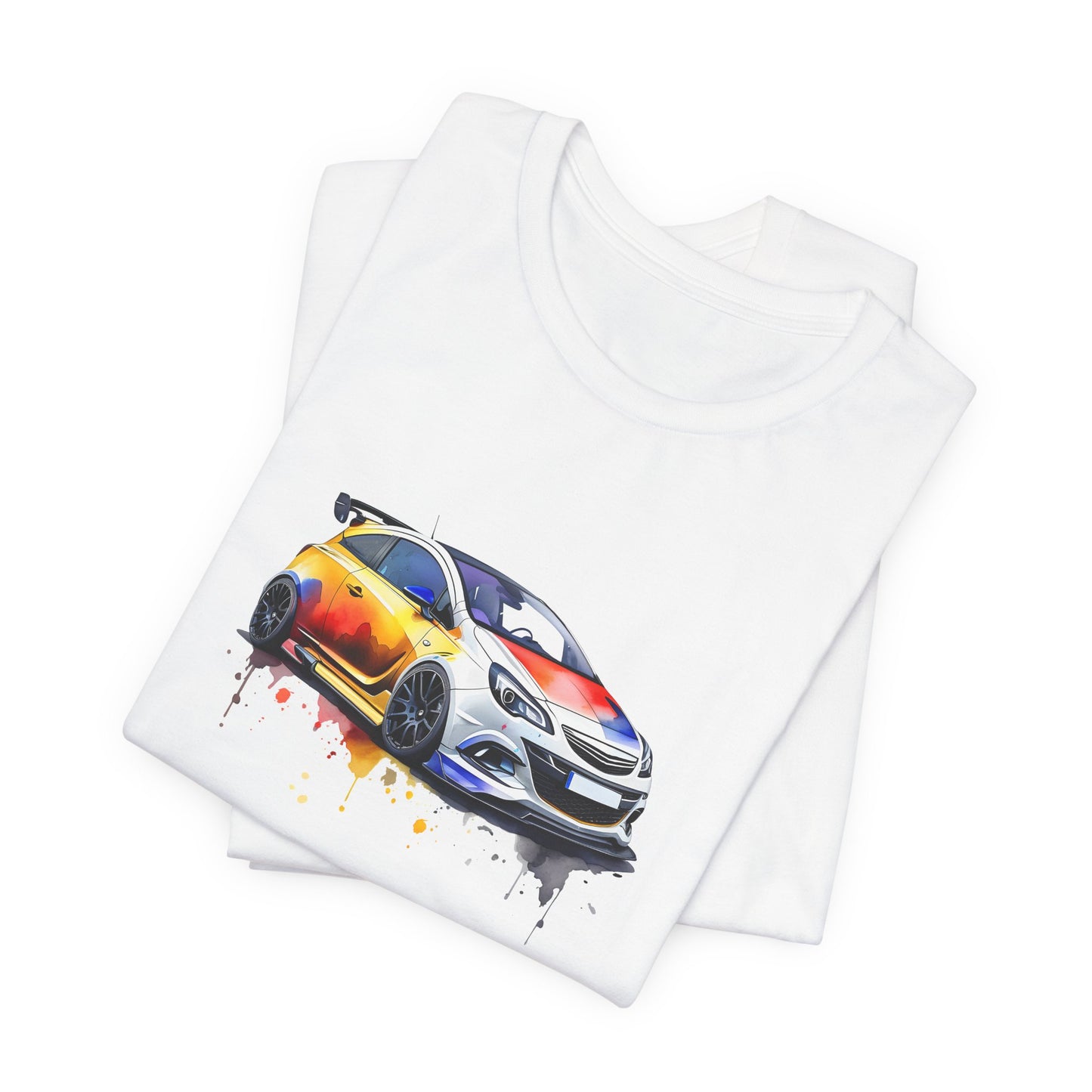 Colorful Street Racer Unisex Tee - Hot Hatch Design