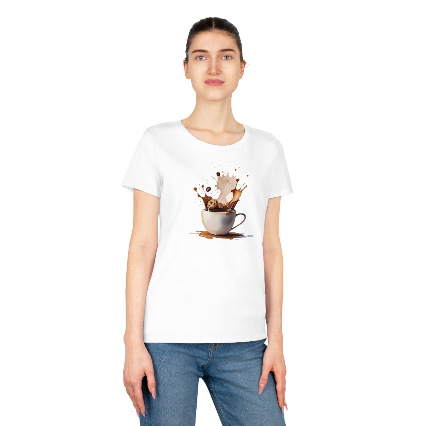 Coffee Splash Women's T-Shirt – Fun & Casual Coffee Lover Tee