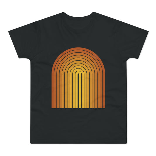 Red Orange Bauhaus Arc Tee Unisex T-shirt
