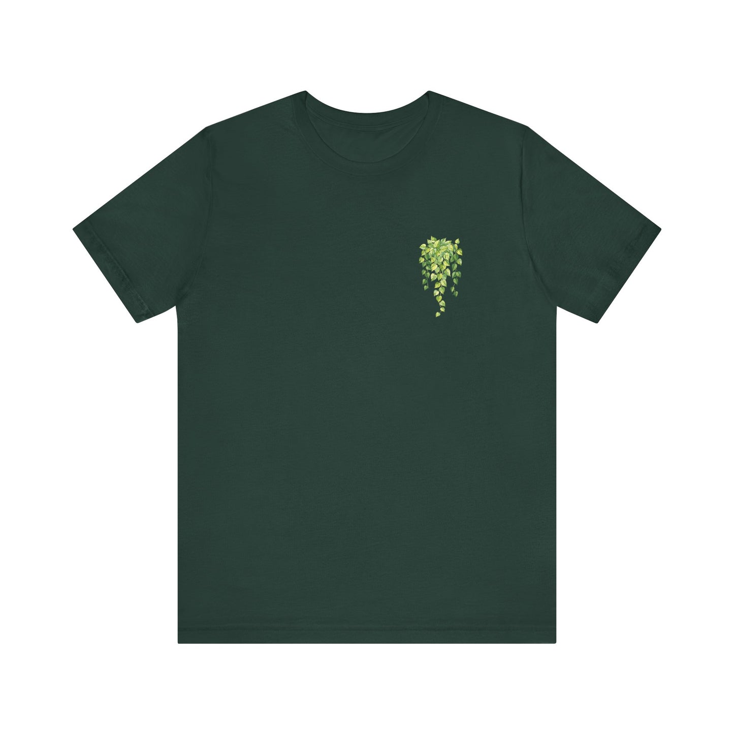 Pothos Pocket -Minimalist Vine Unisex Tee