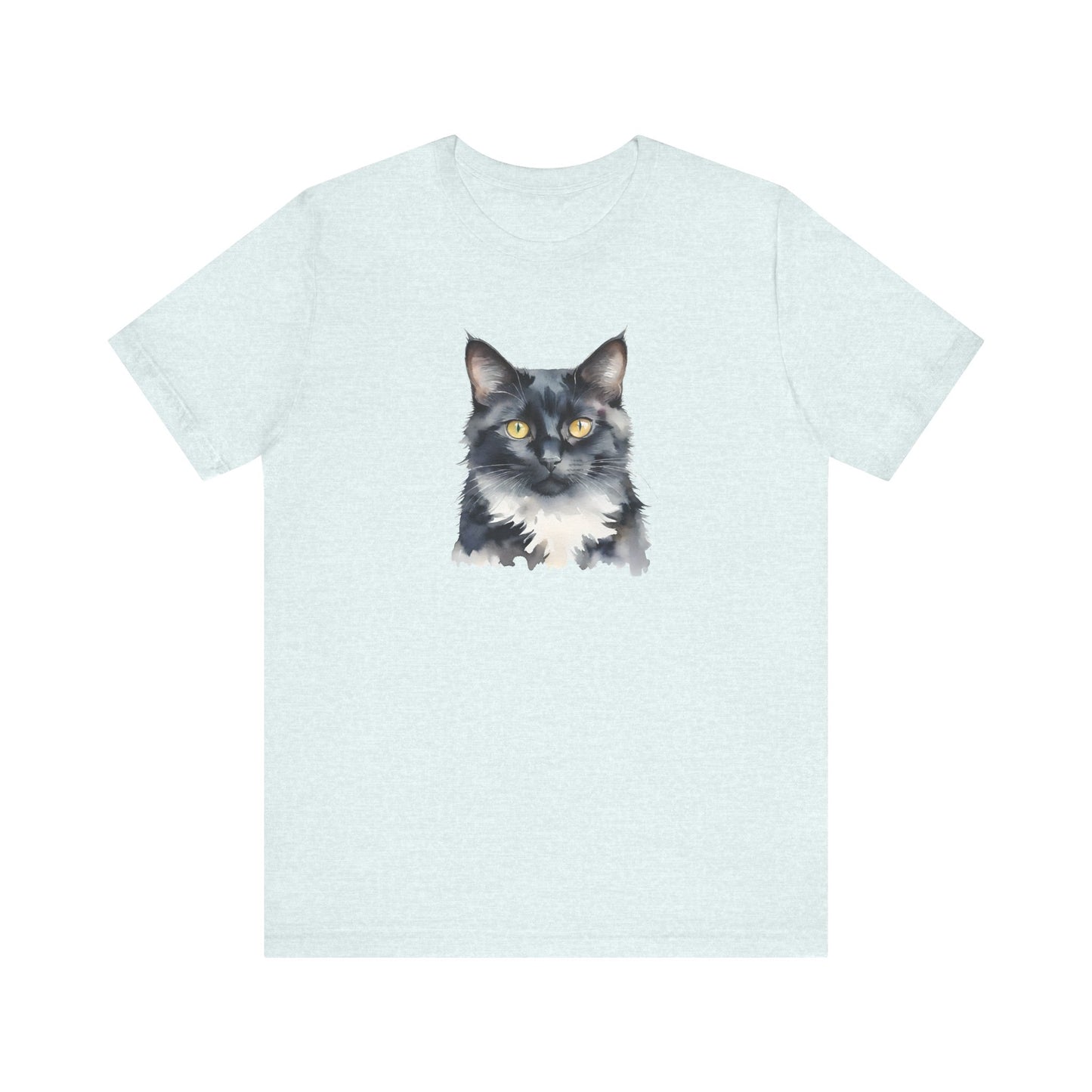 Black and White Cat Art Tee // Unisex T-Shirt