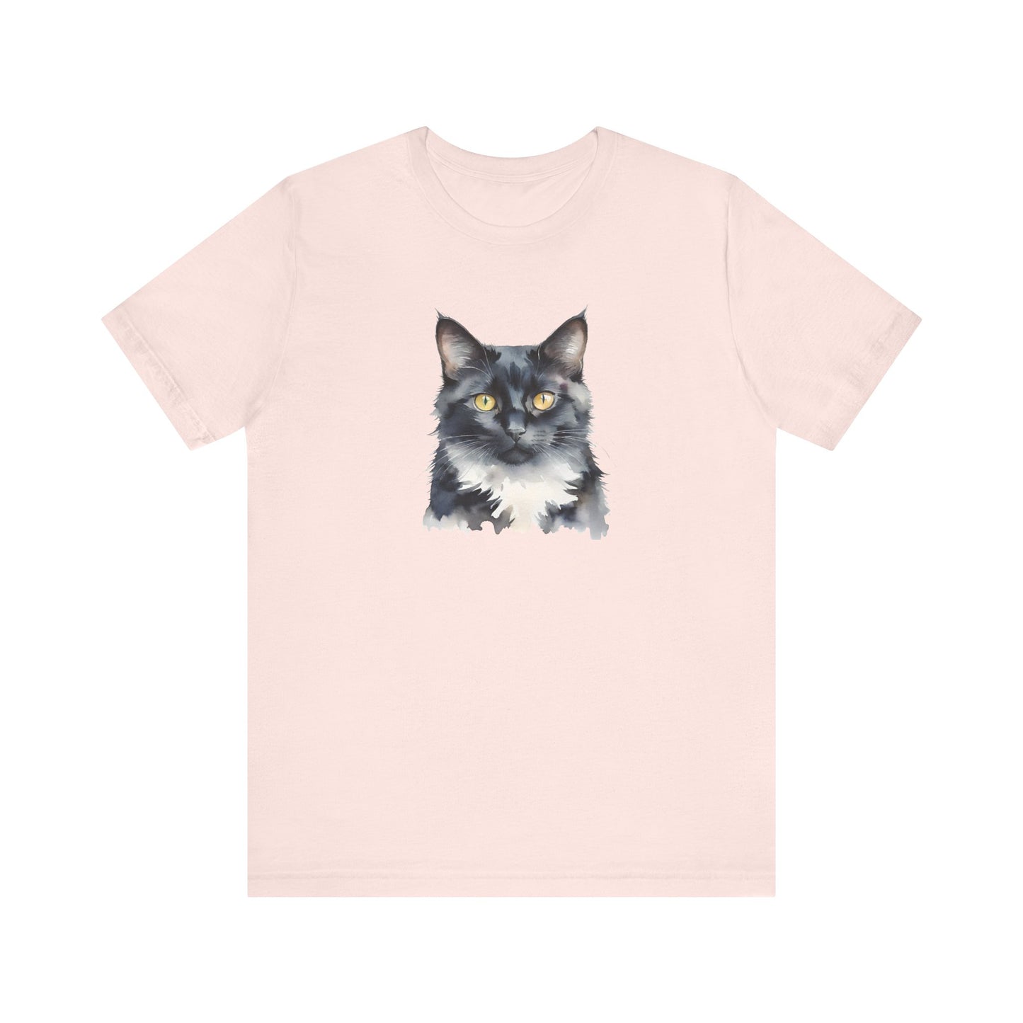 Black and White Cat Art Tee // Unisex T-Shirt