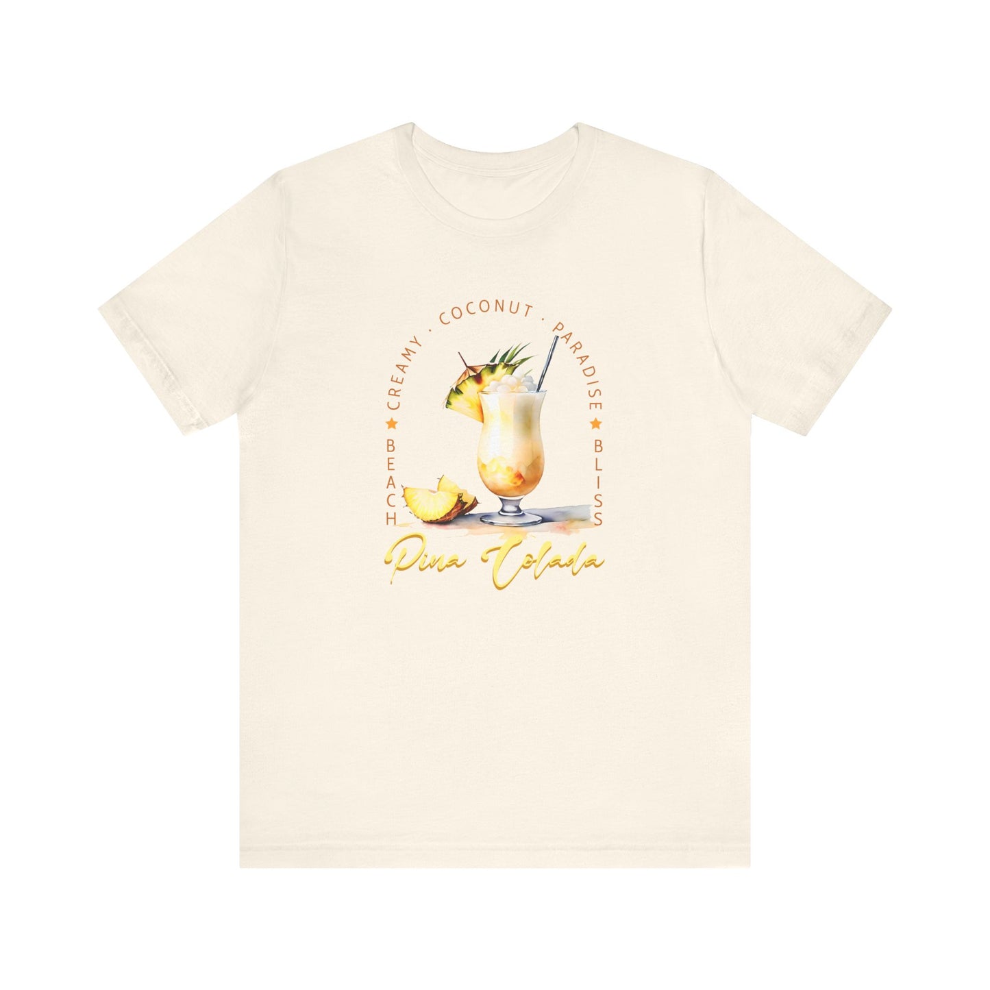 Pina Colada Vibes T-Shirt – Creamy, Coconut, Paradise | Summer Cocktail Graphic Tee