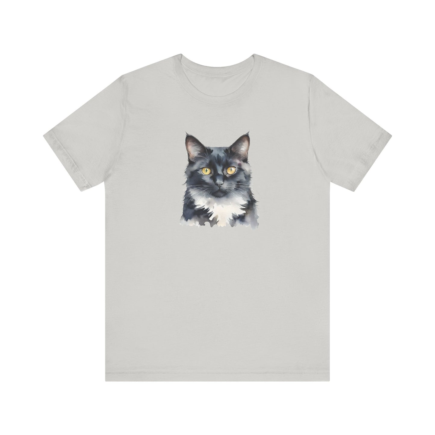 Black and White Cat Art Tee // Unisex T-Shirt