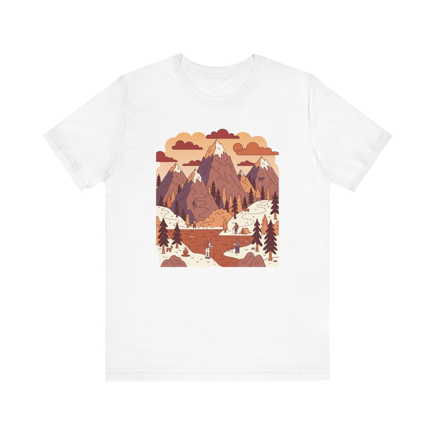 Mountain Adventure Tee - Nature Inspired Unisex Jersey Shirt