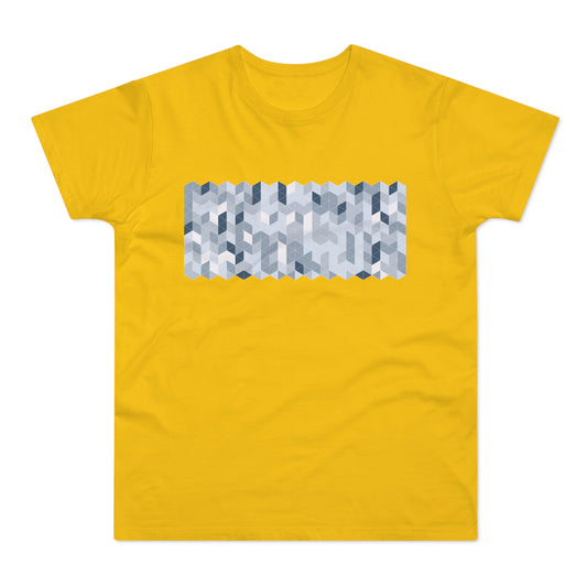 Abstract Prism Pattern Tee Unisex T-shirt // Blue Shades