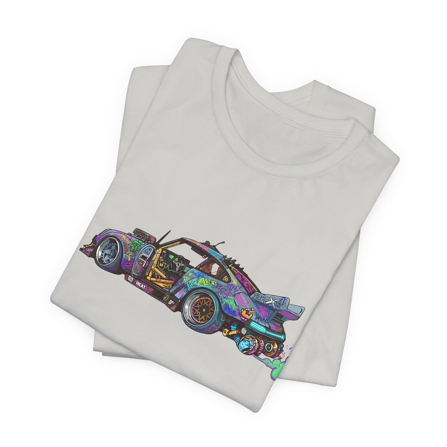 Cyberpunk Street Art Racer Unisex Tee