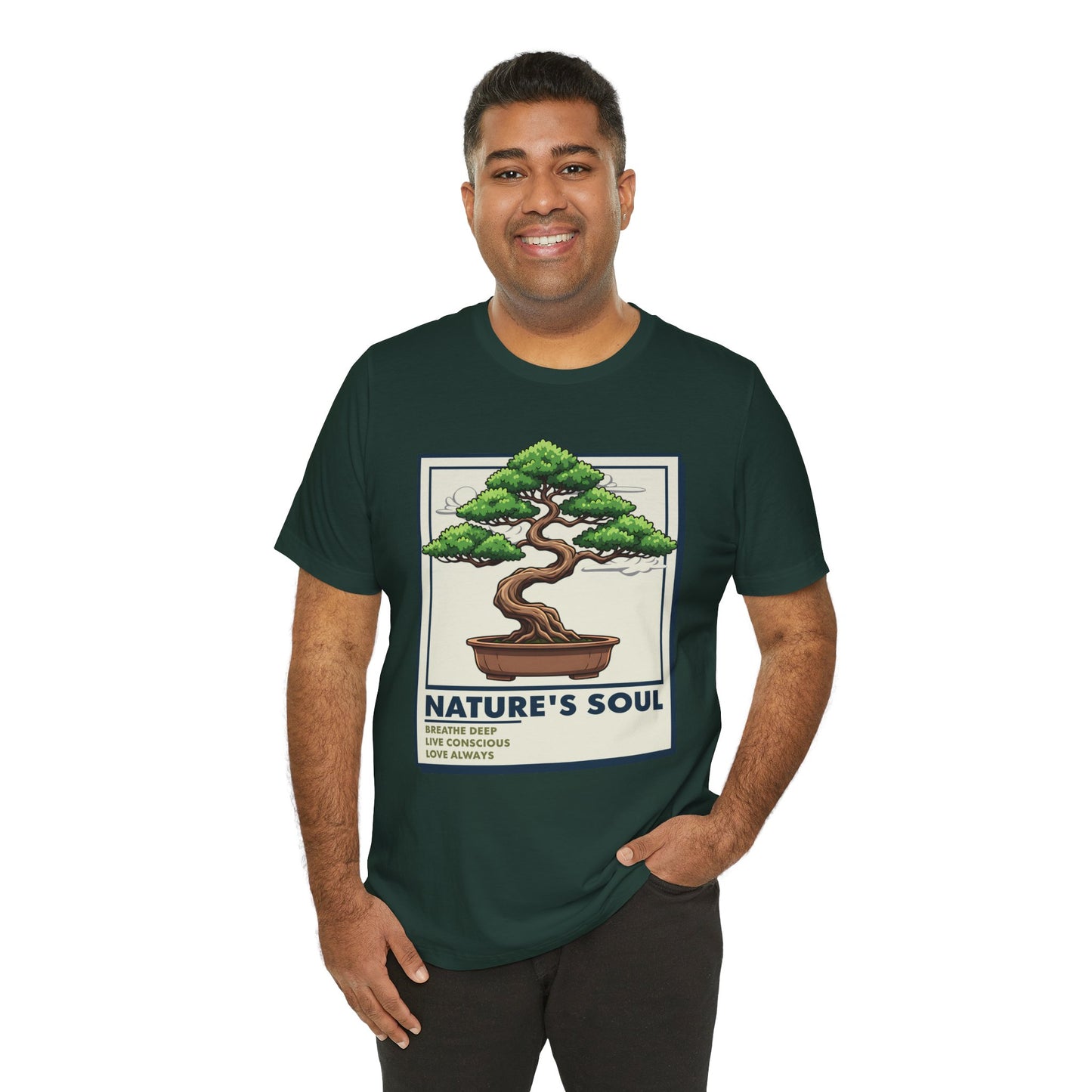 Zen Tee - Nature's Soul: Breathe Deep Short Sleeve Shirt