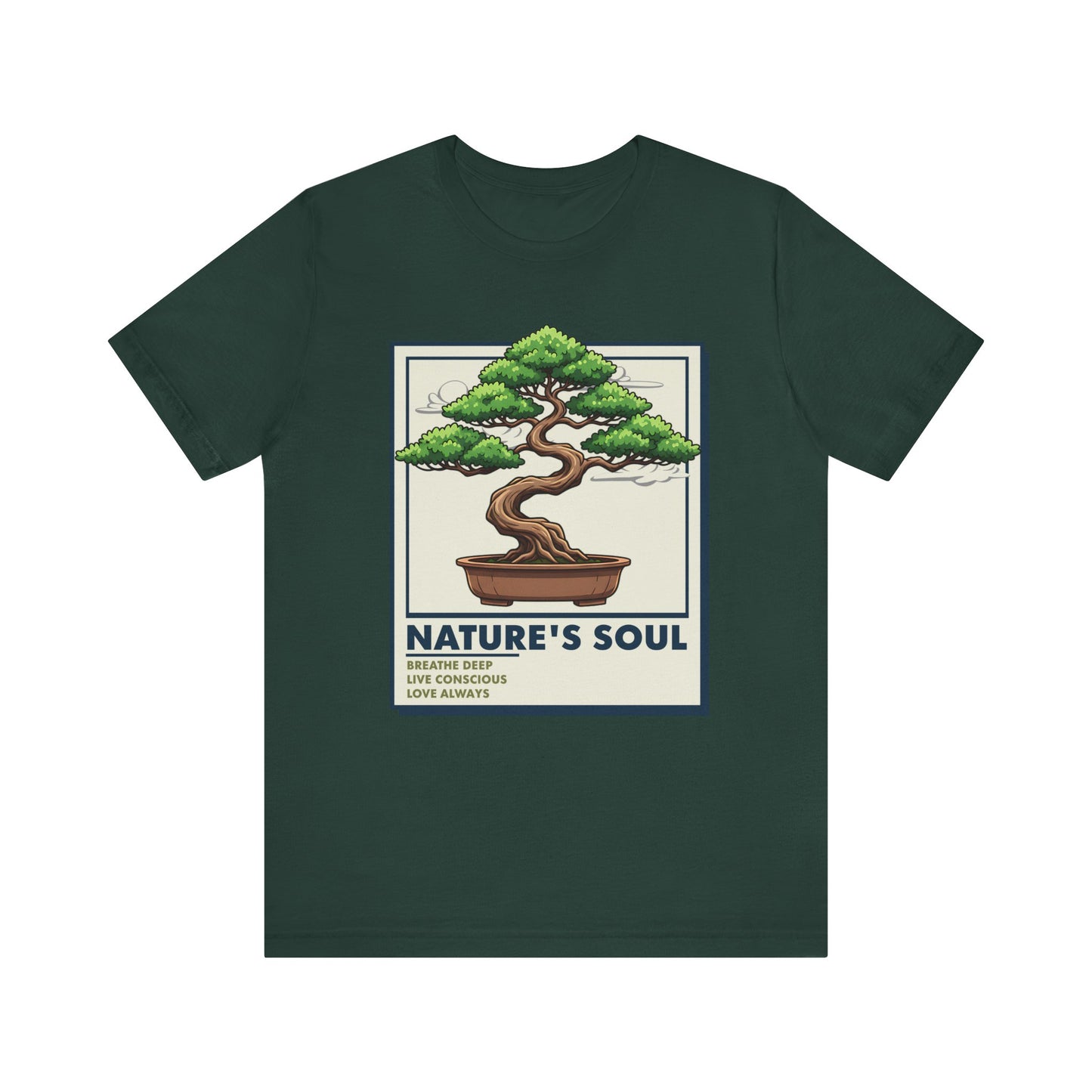 Zen Tee - Nature's Soul: Breathe Deep Short Sleeve Shirt