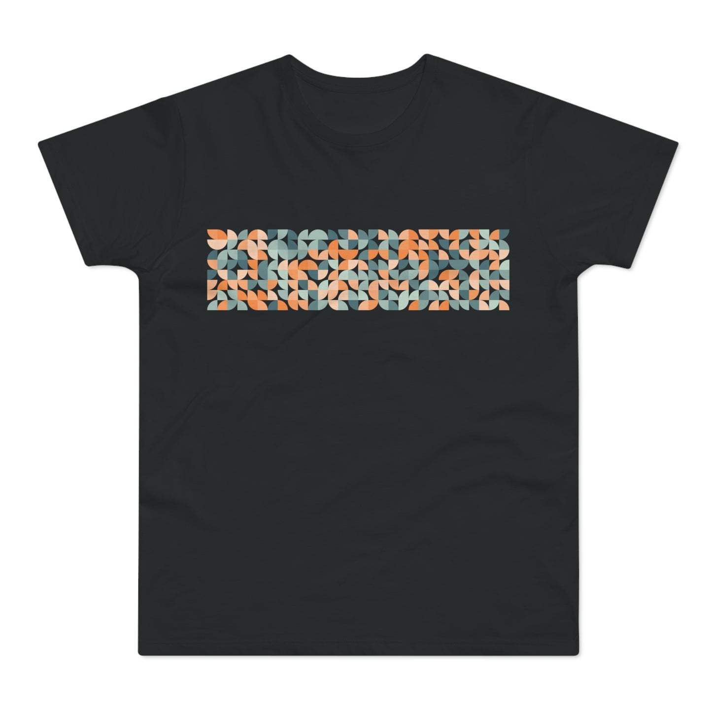 Bauhaus Pattern Orange/Blue Unisex T-shirt
