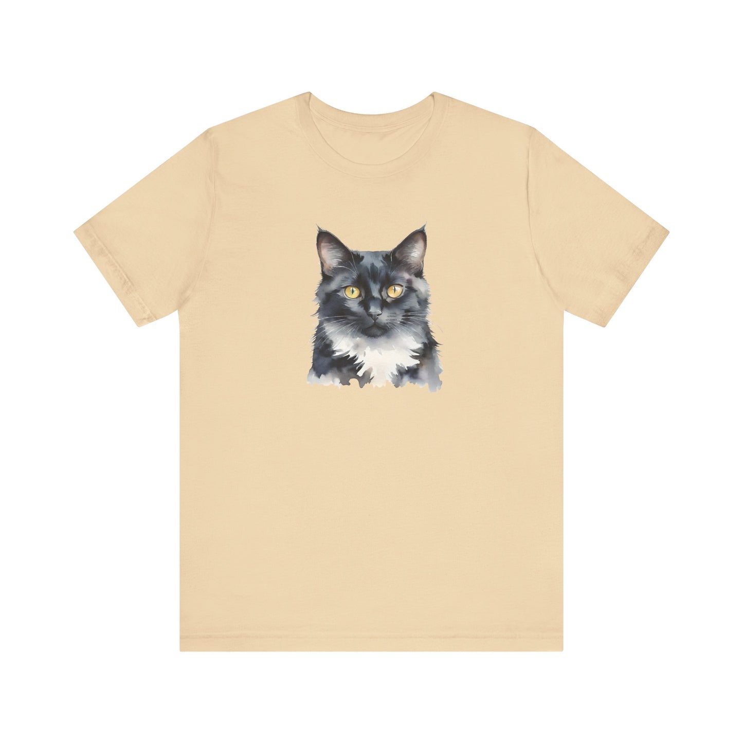 Black and White Cat Art Tee // Unisex T-Shirt