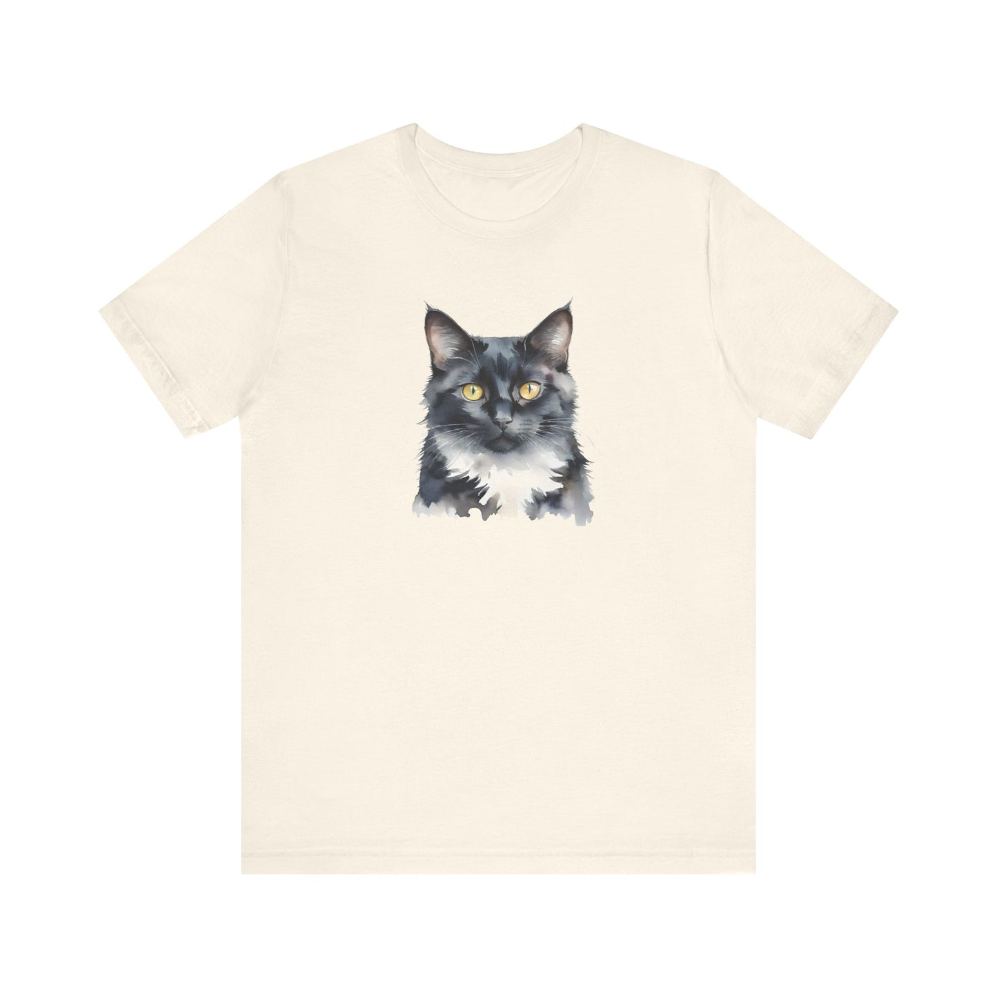 Black and White Cat Art Tee // Unisex T-Shirt