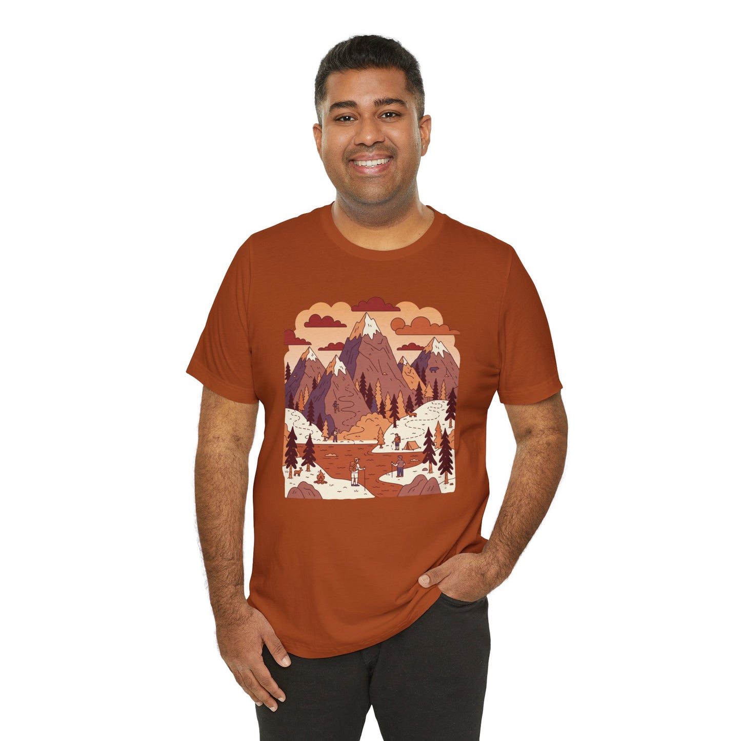 Mountain Adventure Tee - Nature Inspired Unisex Jersey Shirt