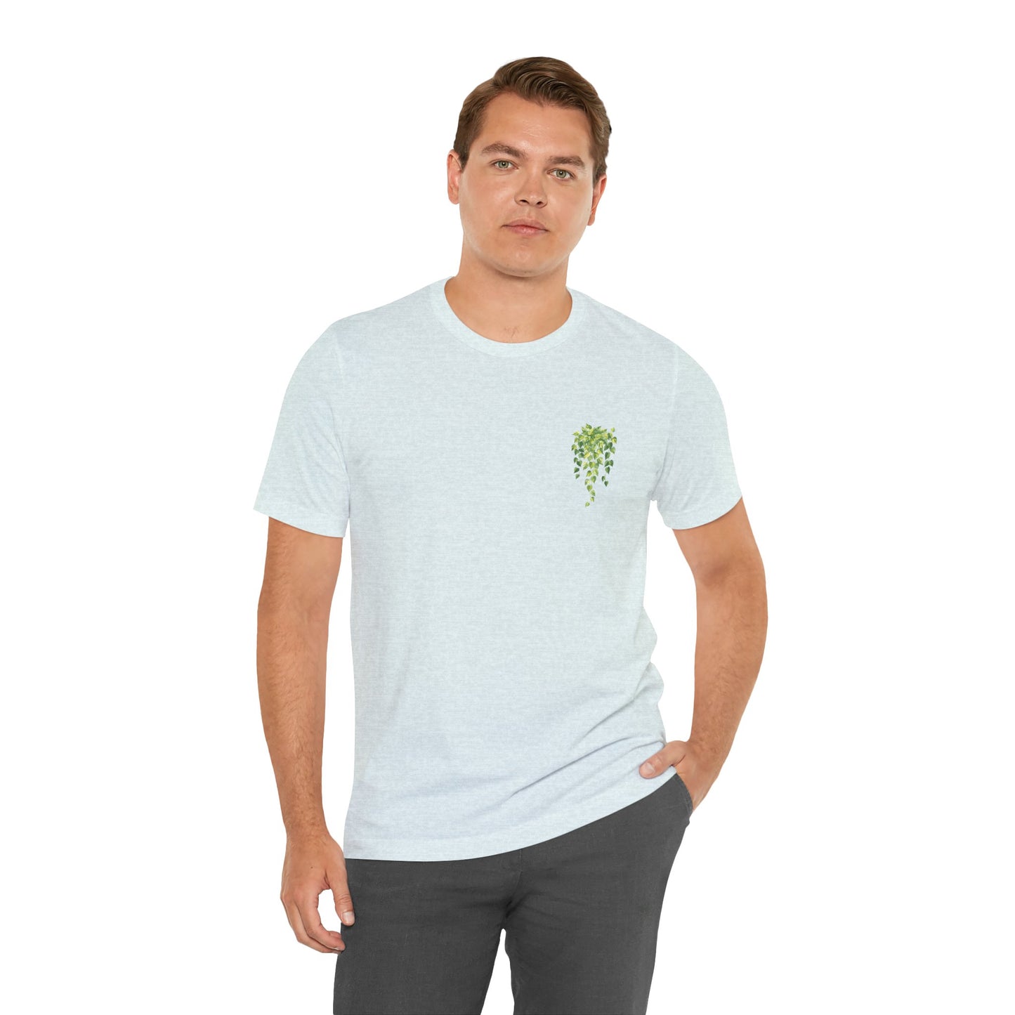 Pothos Pocket -Minimalist Vine Unisex Tee