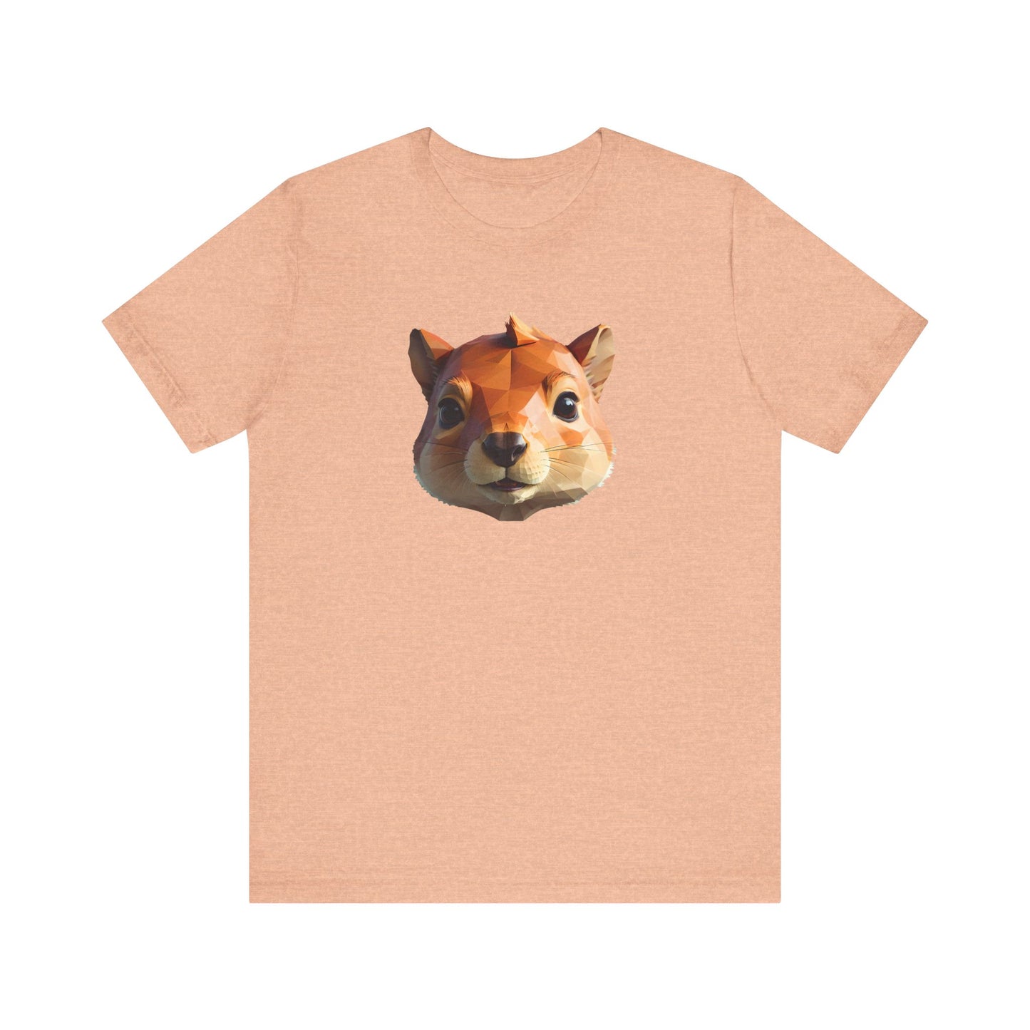 Squirrel Portrait Unisex Tee - Low Poly Design