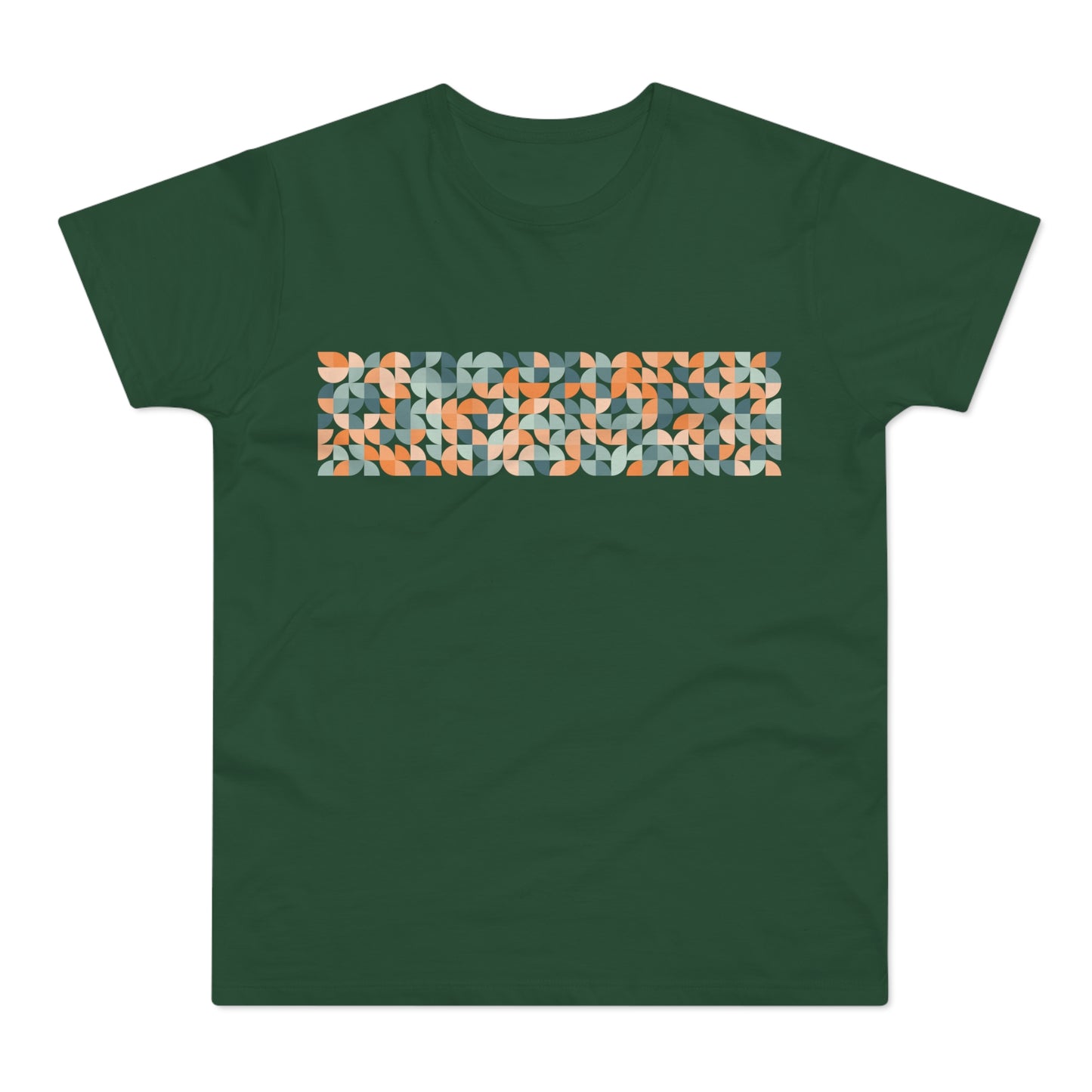 Bauhaus Pattern Orange/Blue Unisex T-shirt