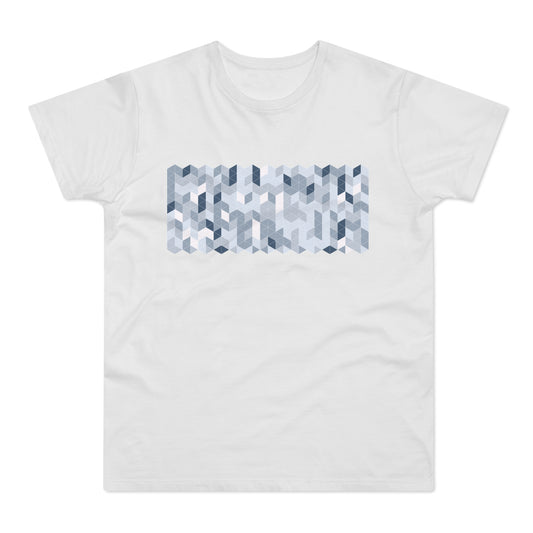 Abstract Prism Pattern Tee Unisex T-shirt // Blue Shades