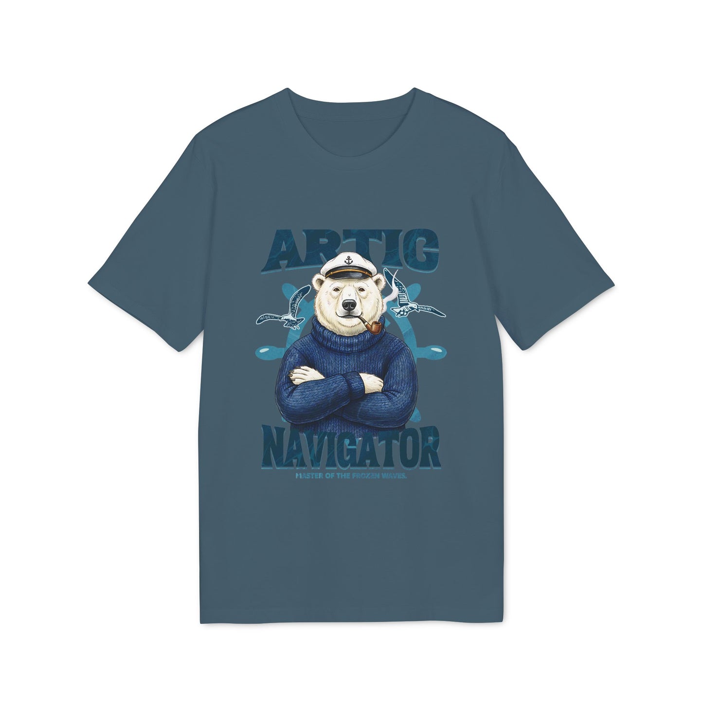 The Artic Navigator, Polar Bear Captain Tee for Adventurers Unisex T-Shirt
