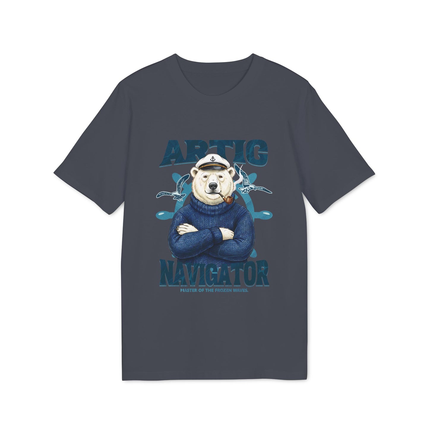 The Artic Navigator, Polar Bear Captain Tee for Adventurers Unisex T-Shirt