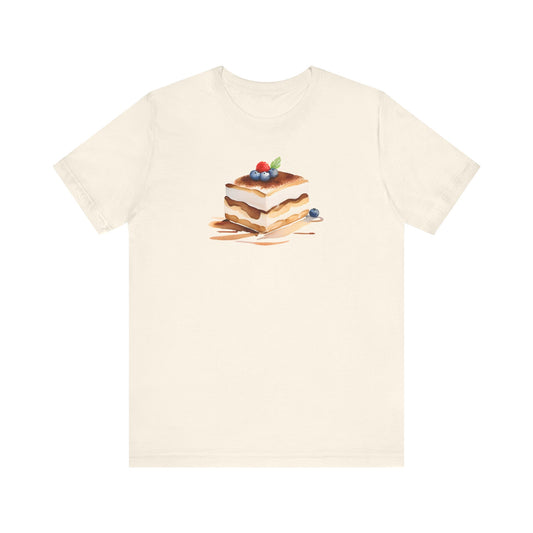 Tiramisu Watercolor Tee - Unisex Jersey Short Sleeve