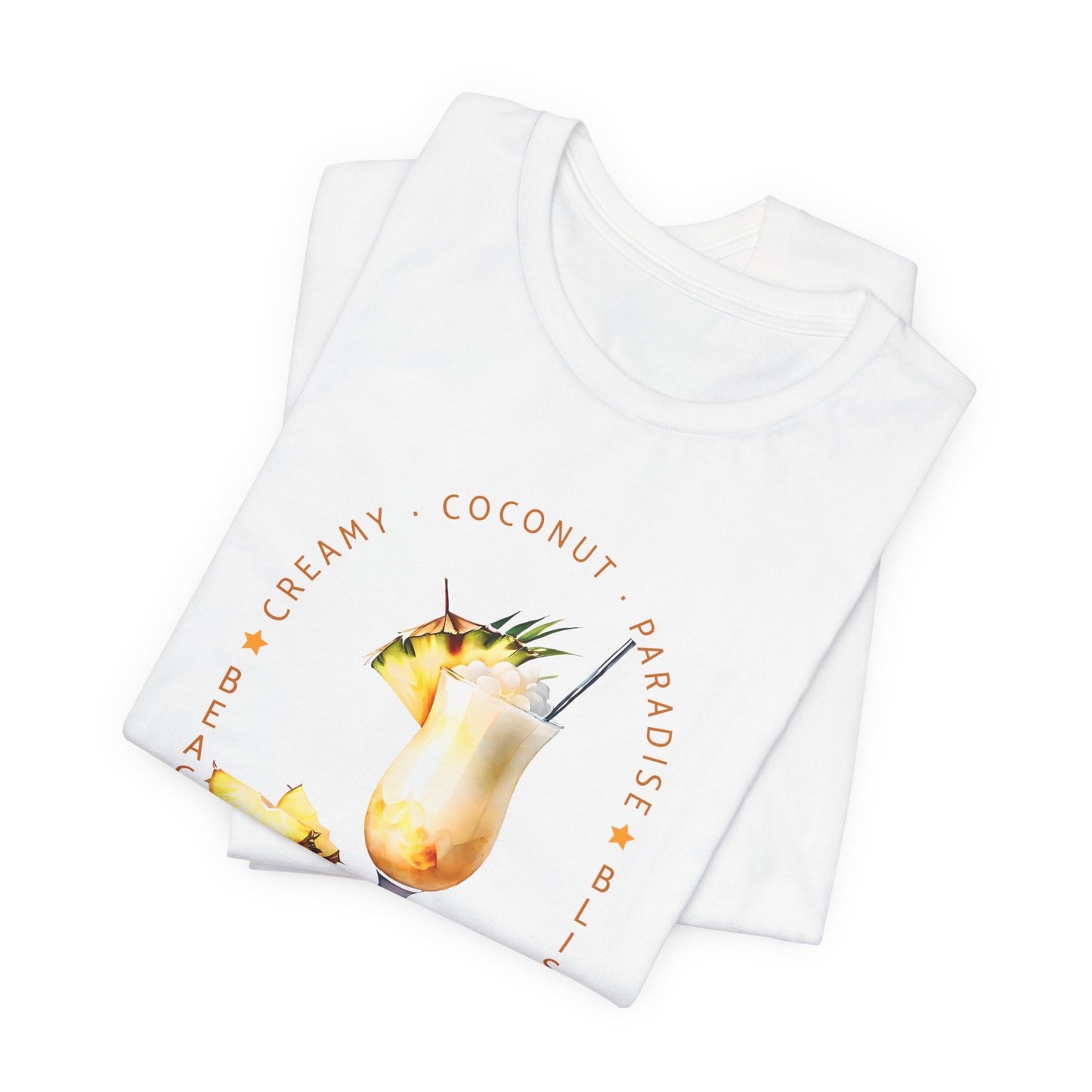Pina Colada Vibes T-Shirt – Creamy, Coconut, Paradise | Summer Cocktail Graphic Tee
