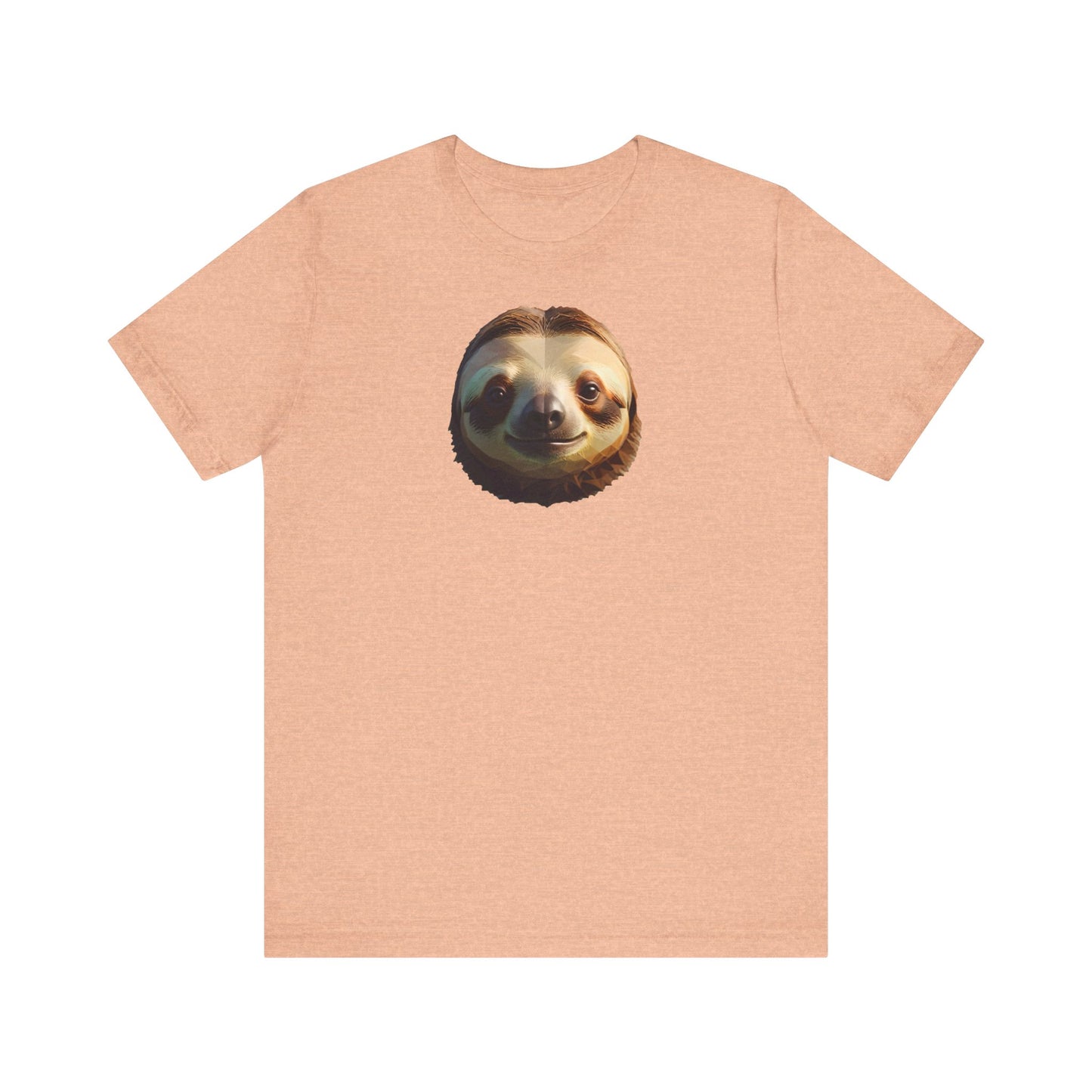 Sloth Portrait Unisex Tee - Low Poly Design