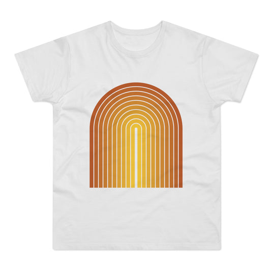 Red Orange Bauhaus Arc Tee Unisex T-shirt