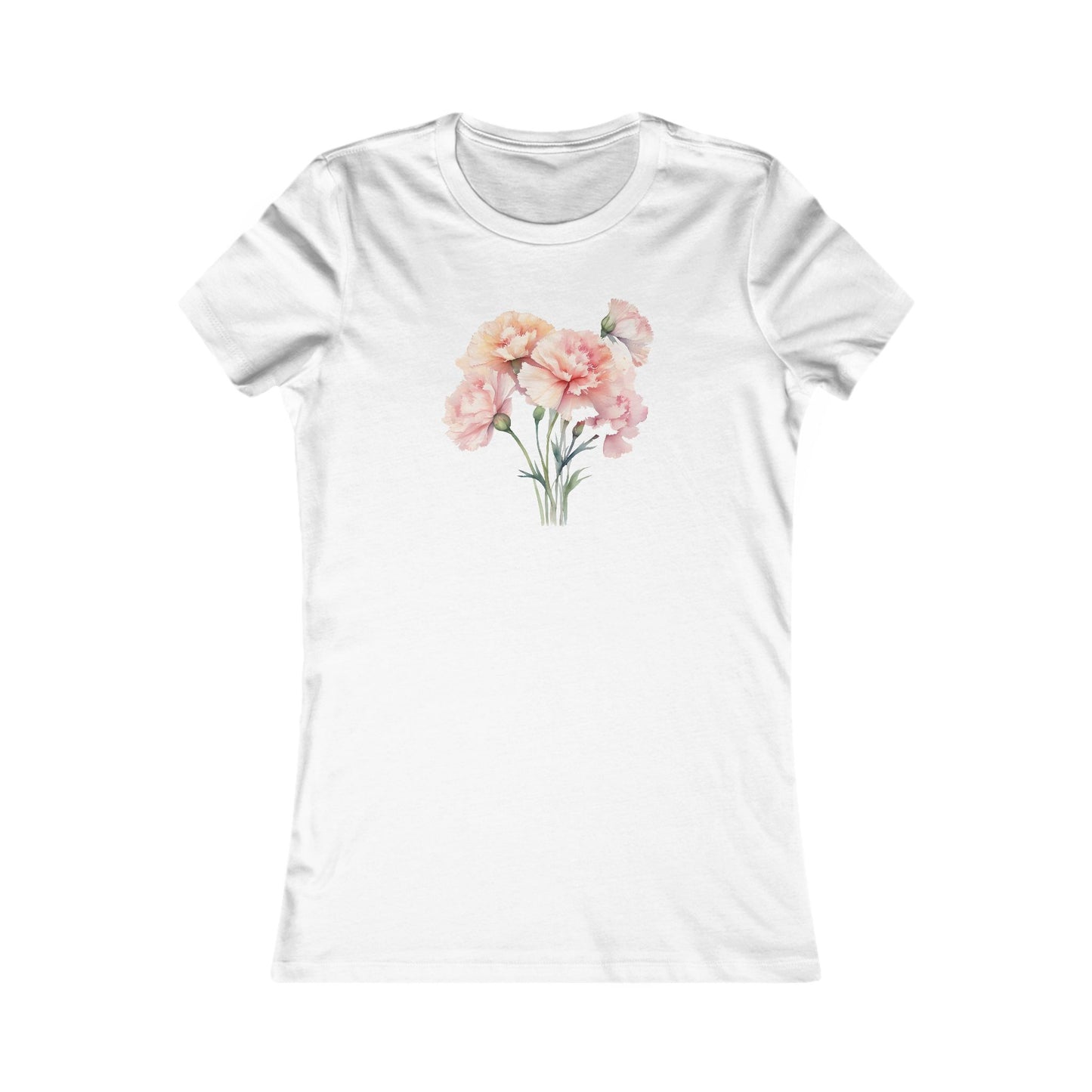 Carnation Bouquet Design Women T-Shirt