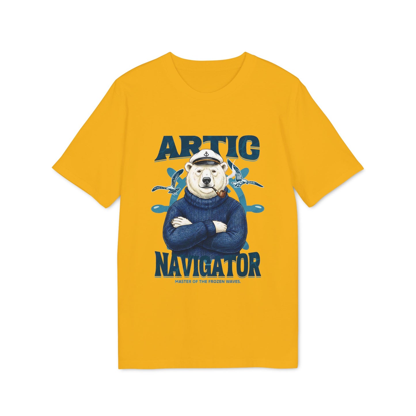 The Artic Navigator, Polar Bear Captain Tee for Adventurers Unisex T-Shirt