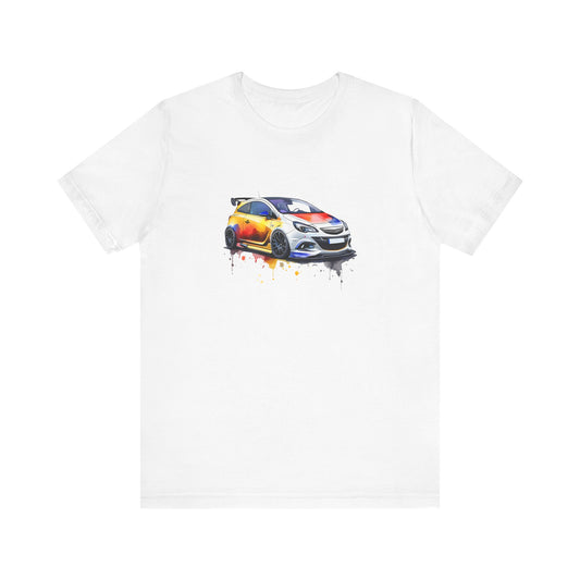 Colorful Street Racer Unisex Tee - Hot Hatch Design
