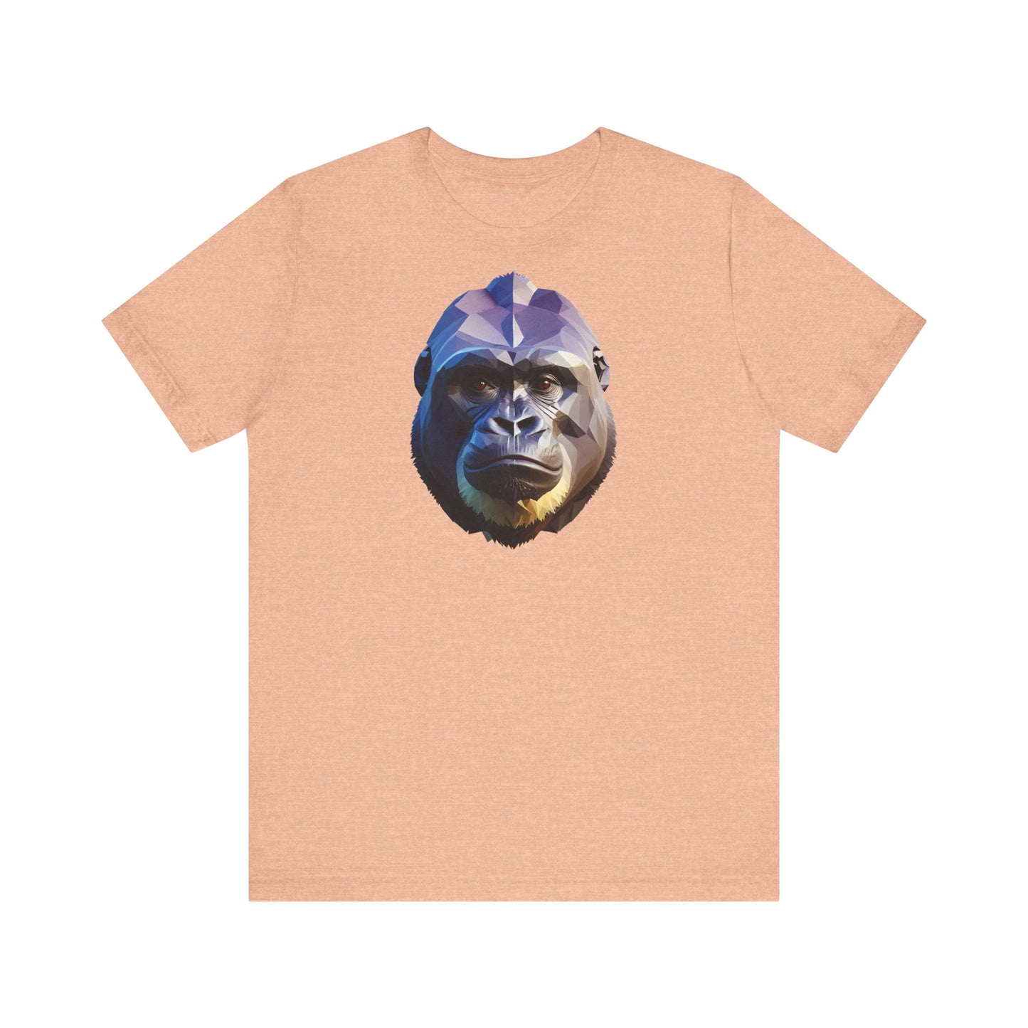 Gorilla Portrait Unisex Tee - Low Poly Design