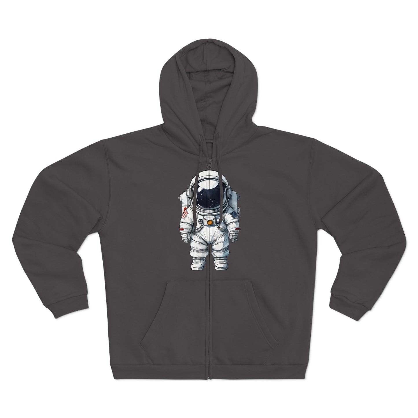 Astronaut Unisex Hooded Zip Sweatshirt