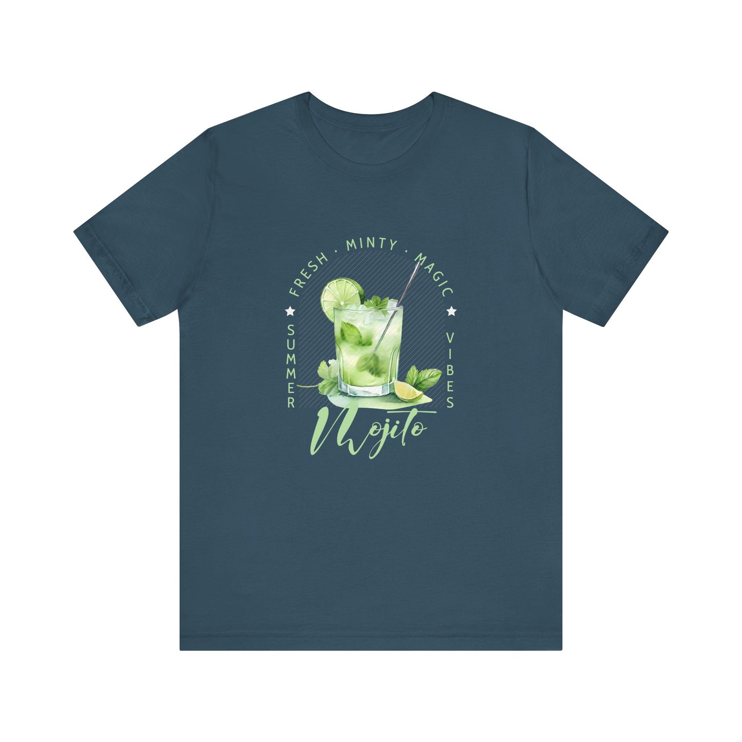 Mojito Vibes T-Shirt – Fresh, Minty, Magic | Summer Cocktail Graphic Tee