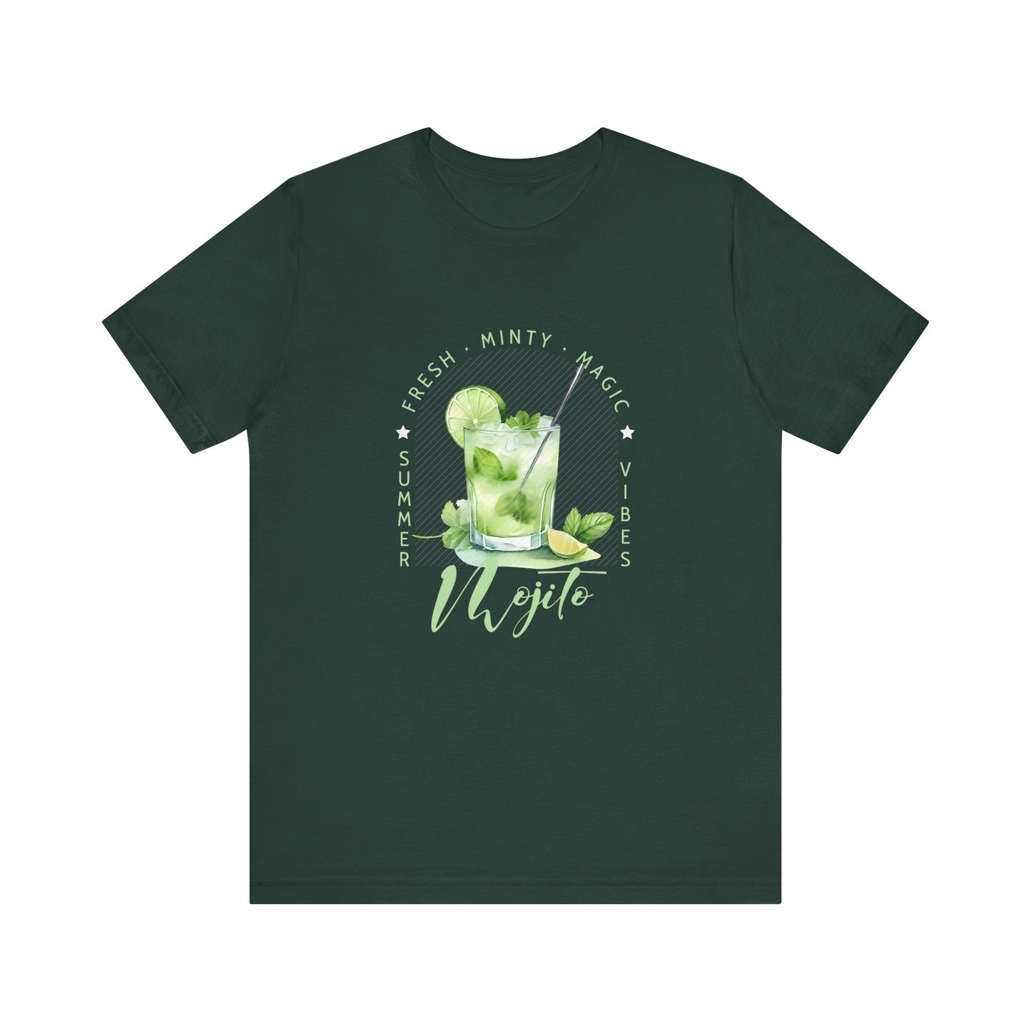 Mojito Vibes T-Shirt – Fresh, Minty, Magic | Summer Cocktail Graphic Tee