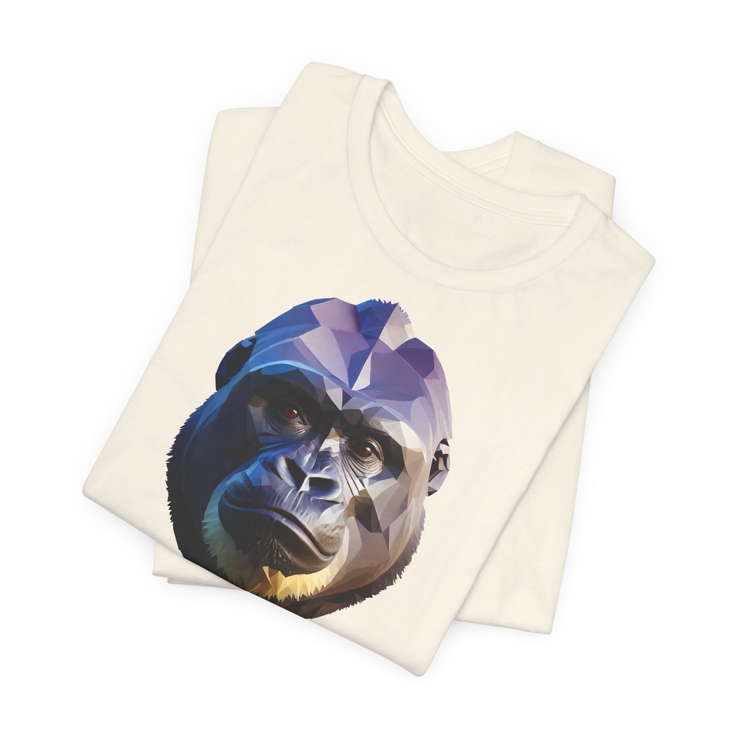 Gorilla Portrait Unisex Tee - Low Poly Design