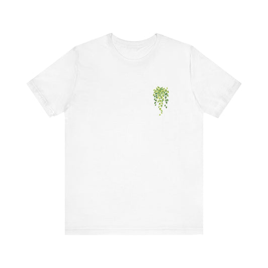 Pothos Pocket -Minimalist Vine Unisex Tee
