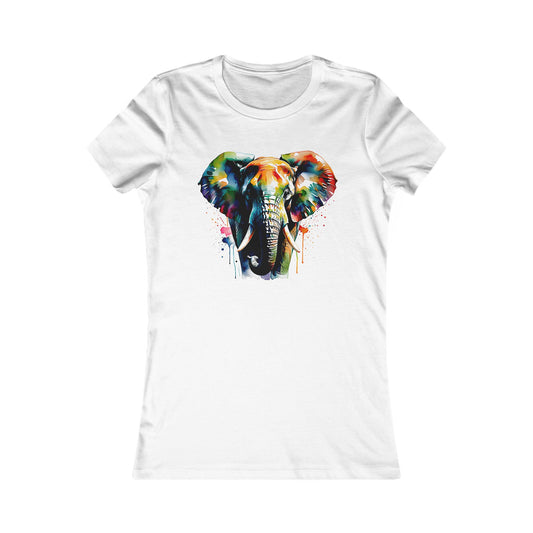 Colorful Elephant Women T-Shirt