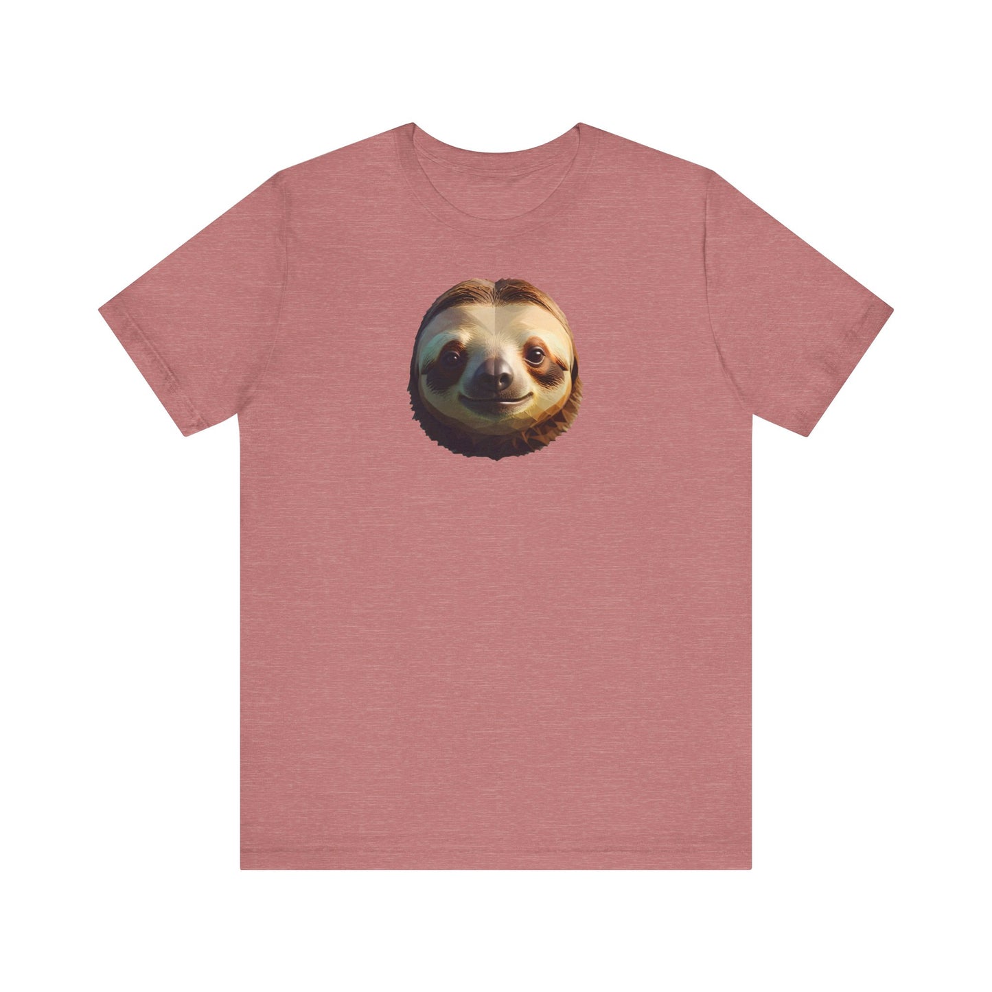 Sloth Portrait Unisex Tee - Low Poly Design