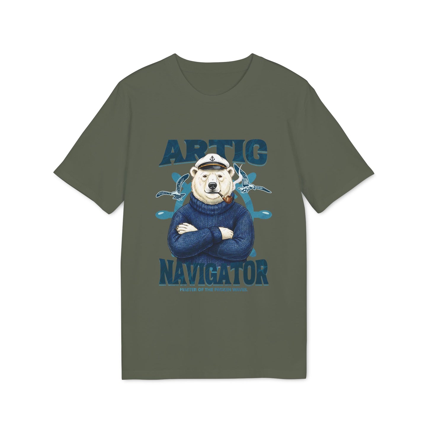 The Artic Navigator, Polar Bear Captain Tee for Adventurers Unisex T-Shirt
