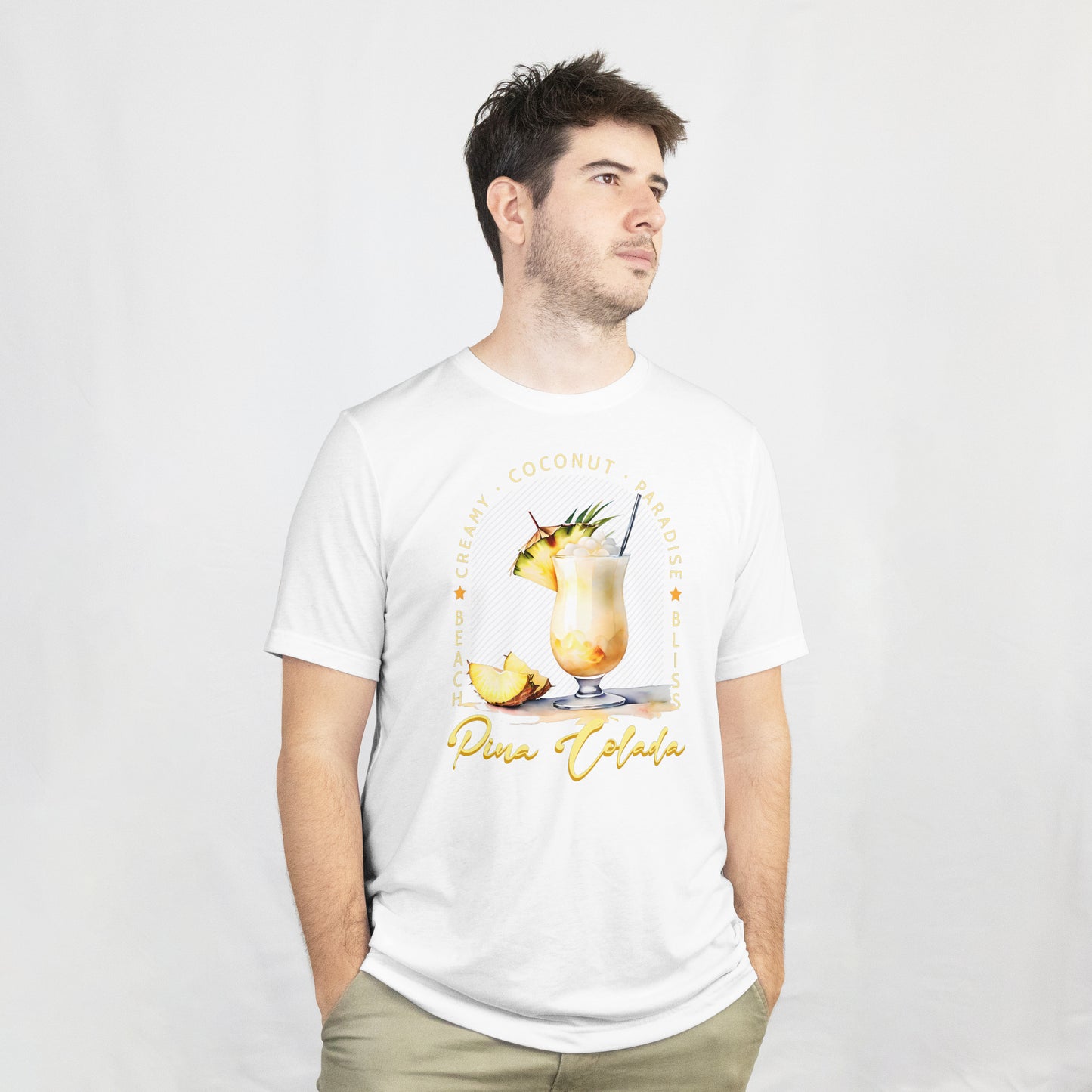 Pina Colada Vibes T-Shirt – Creamy, Coconut, Paradise | Summer Cocktail Graphic Tee