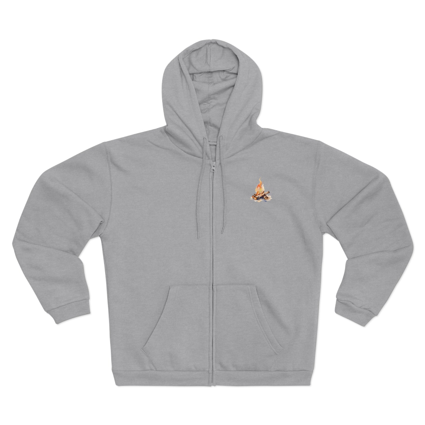 Bonfire Unisex Hooded Zip Sweatshirt
