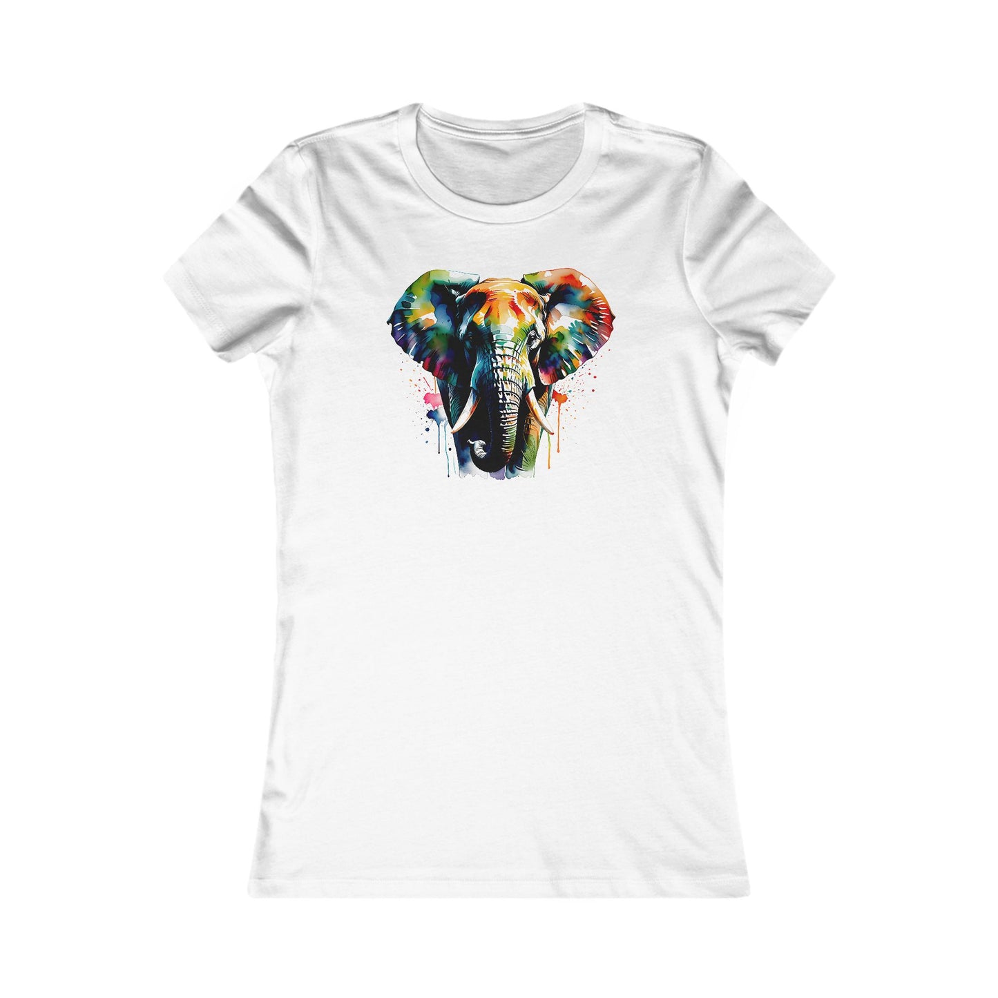 Colorful Elephant Women T-Shirt